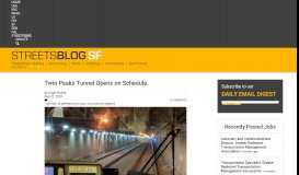 
							         Twin Peaks Tunnel Opens on Schedule – Streetsblog San Francisco								  
							    