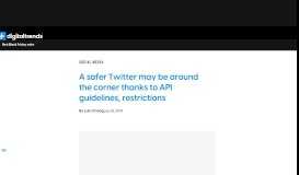 
							         Twitter Offers New API Guidelines And Restrictions to Reduce Spam ...								  
							    