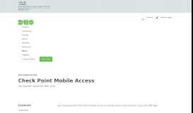 
							         Two-Factor Authentication for Check Point Mobile Access | Duo Security								  
							    