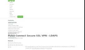 
							         Two-Factor Authentication for Pulse Secure SSL VPN - LDAPS | Duo ...								  
							    