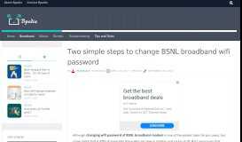 
							         Two simple steps to change BSNL broadband wifi password - Bpedia								  
							    