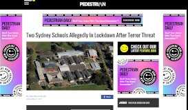 
							         Two Sydney Schools Allegedly In Lockdown After Terror Threat								  
							    