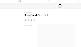 
							         Twyford Prep School Fees & Results: 2019 Tatler Schools Guide | Tatler								  
							    