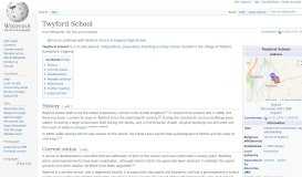 
							         Twyford School - Wikipedia								  
							    