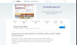 
							         Txcindia.gov.in website. Government of India Ministry of ...								  
							    