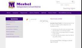 
							         txConnect Parent Portal - Merkel Independent School District								  
							    