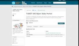 
							         TxDOT GIS Open Data Portal - Datasets - CTR NMC Data Catalog								  
							    