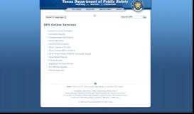 
							         TxDPS - Online Services - Texas DPS - Texas.gov								  
							    