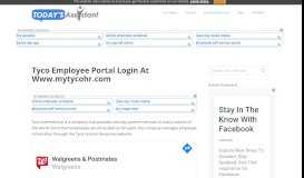 
							         Tyco Employee Portal Login at www.mytycohr.com | Today's ...								  
							    