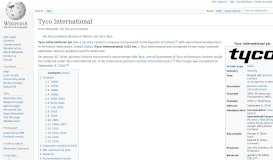 
							         Tyco International - Wikipedia								  
							    