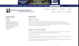 
							         Tyler Q&A - Butler Area School District								  
							    
