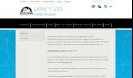 
							         Tyler SIS / Overview - Amphitheater Public Schools								  
							    