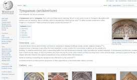
							         Tympanum (architecture) - Wikipedia								  
							    