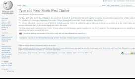 
							         Tyne and Wear North-West Cluster - Wikipedia								  
							    