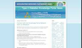 
							         Type 2 Diabetes Knowledge Portal News								  
							    