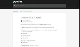 
							         Types of users in Paymo | Paymo Help Center								  
							    