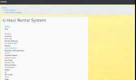 
							         U-Haul Rental System | Corporate Offices | Contact | Phone | Address ...								  
							    