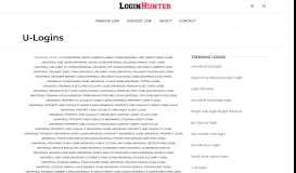 
							         U-Logins - loginhunter.com — Login Page Finder								  
							    