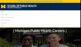
							         U-M School of Public Health Career Development								  
							    