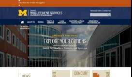 
							         U of M Procurement: Home Page								  
							    