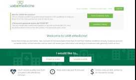 
							         UAB eMedicine: Online Diagnosis and Treatment in Minutes								  
							    