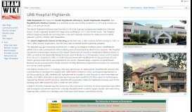 
							         UAB Hospital-Highlands - Bhamwiki								  
							    