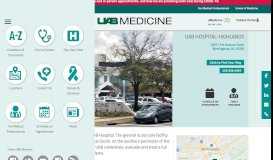 
							         UAB Hospital-Highlands - UAB Medicine								  
							    