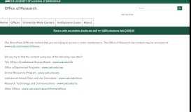 
							         UAB Integrated Research Administration Portal								  
							    