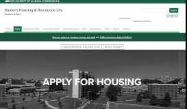 
							         UAB - Student Affairs - Housing - Apply								  
							    