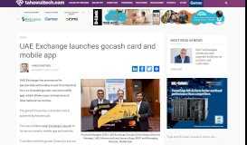 
							         UAE Exchange launches gocash card and mobile app | TahawulTech ...								  
							    