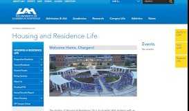 
							         UAH - Housing & Residence Life								  
							    