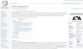 
							         UAM Azcapotzalco - Wikipedia								  
							    