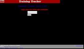 
							         UAMS Training Tracker								  
							    