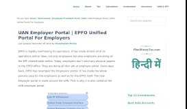 
							         UAN Employer Portal | EPFO Unified Portal For Employers ...								  
							    