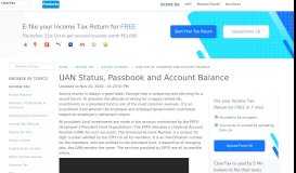 
							         UAN Portal - Passbook, Status & Account Balance Check - ClearTax								  
							    