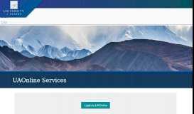 
							         UAOnline Services | UAOnline Services - University of Alaska								  
							    