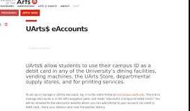 
							         UArts$ eAccounts | University of the Arts								  
							    