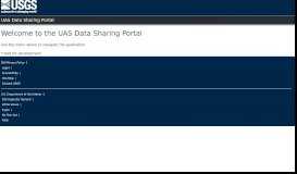 
							         UAS Data Sharing Portal - USGS								  
							    