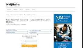 
							         Uba Internet Banking ~ Application & Login Details - NaijNaira								  
							    