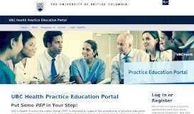 
							         UBC Health Practice Education Portal: Supporting Student & Clinical ...								  
							    