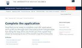 
							         UBC Online Application Tips | UBC Undergraduate Programs and ...								  
							    