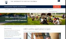 
							         UBC's online application is open - UBC | Undergraduate Programs ...								  
							    