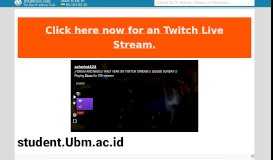 
							         Ubm.ac.id - Web Portal Mahasiswa UBM - Login								  
							    