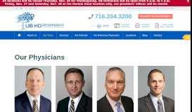 
							         UBMD Orthopaedics & Sports Medicine Doctors - Buffalo, New York								  
							    