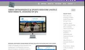 
							         UBMD Orthopaedics & Sports Medicine Unveils New Website ...								  
							    