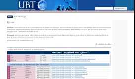 
							         UBT_Lista e Websiteve Personal te Pedagogeve - Google Sites								  
							    