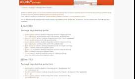 
							         Ubuntu – Package Search Results -- xdg-desktop-portal								  
							    