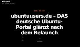 
							         ubuntuusers.de – DAS deutsche Ubuntu-Portal glänzt nach dem ...								  
							    