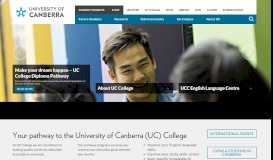 
							         UC College - University of Canberra								  
							    