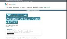 
							         UC Davis Acceptance Rate | Prep Expert								  
							    